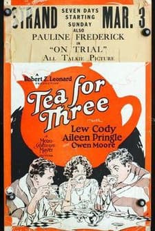 Tea For Three (1927) afişi