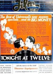 Tonight At Twelve (1929) afişi