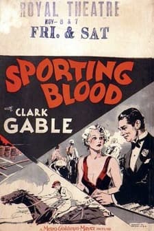 Sporting Blood (1931) afişi