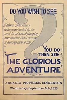 The Glorious Adventure (1922) afişi