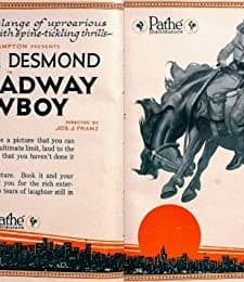 A Broadway Cowboy (1920) afişi