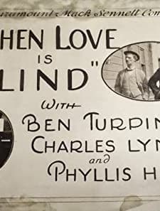 When Love ıs Blind (1919) afişi