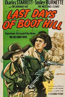 Last Days Of Boot Hill (1947) afişi