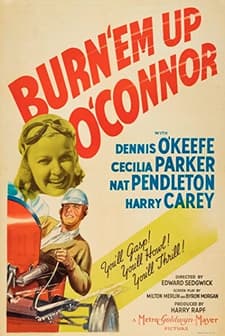 Burn 'Em Up O'Connor (1939) afişi