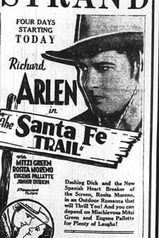 The Santa Fe Trail (1930) afişi