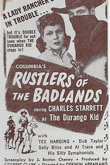 Rustlers Of The Badlands (1945) afişi