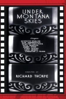 Under Montana Skies (1930) afişi