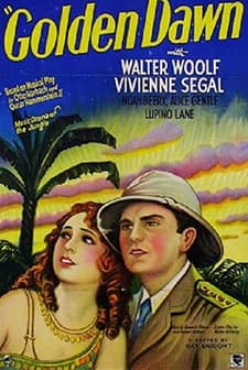 Golden Dawn (1930) afişi
