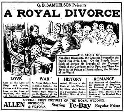 A Royal Divorce (1923) afişi