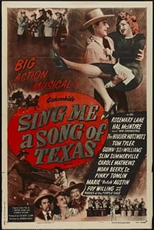 Sing Me A Song Of Texas (1945) afişi