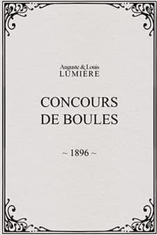 Concours De Boules (1896) afişi