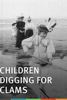 Children Digging For Clams (1896) afişi