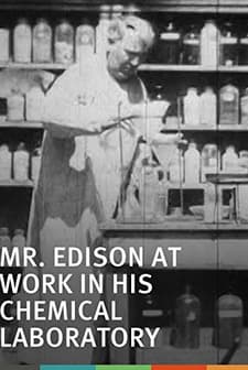 Mr. Edison At Work In His Chemical Laboratory (1897) afişi