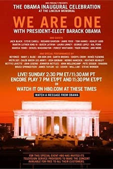 We Are One: The Obama ınaugural Celebration At The Lincoln Memorial (2009) afişi