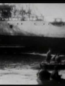 Launch Of Japanese Man-of-war 'chitosa' (1898) afişi