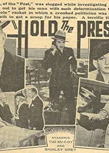 Hold The Press (1933) afişi