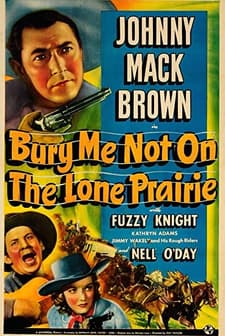 Bury Me Not On The Lone Prairie (1941) afişi