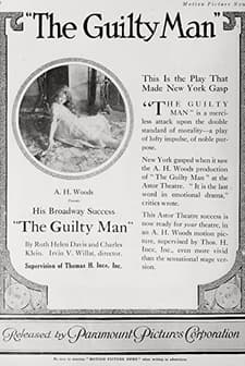 The Guilty Man (1918) afişi