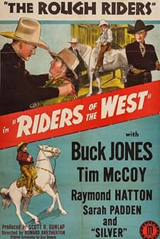 Riders Of The West (1942) afişi