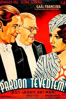 Pardon, Tévedtem (1933) afişi