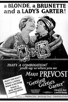 Getting Gertie's Garter(!) (1927) afişi