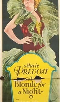 A Blonde For A Night (1928) afişi