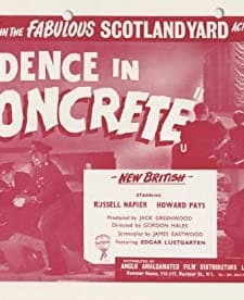 Evidence In Concrete (1960) afişi