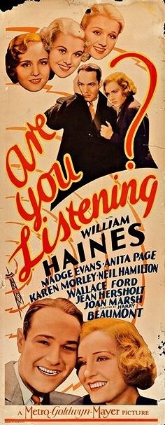 Are You Listening? (1932) afişi