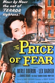 The Price Of Fear (1956) afişi