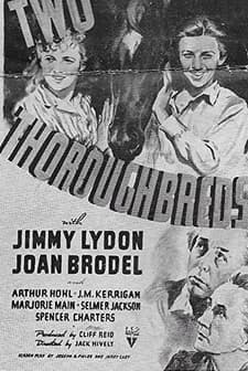 Two Thoroughbreds (1939) afişi