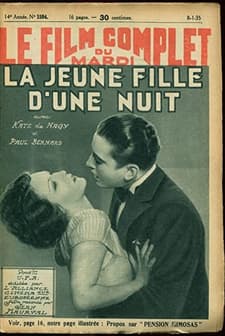 La jeune fille d'une nuit (1934) afişi