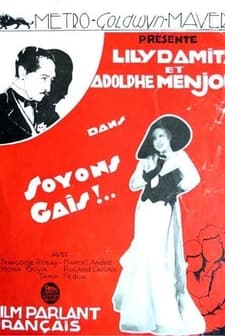 Soyons Gais (1930) afişi
