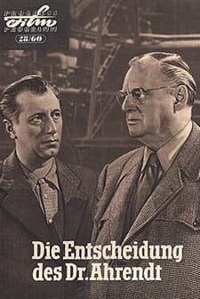Die Entscheidung Des Dr. Ahrendt (1960) afişi