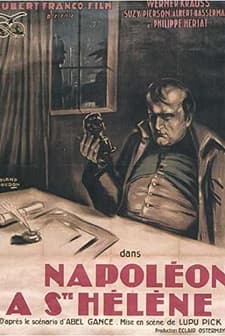Napoleon At St. Helena (1929) afişi