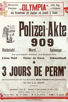 Polizeiakte 909 (1933) afişi