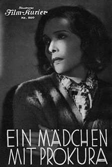 Ein Mädchen Mit Prokura (1934) afişi