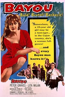 Bayou (1957) afişi
