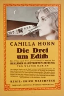 Die Drei Um Edith (1929) afişi