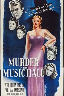Murder In The Music Hall (1946) afişi