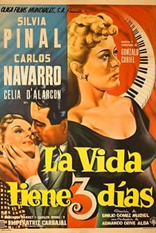 La Vida Tiene Tres Días (1955) afişi