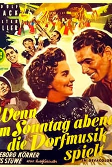 Wenn Am Sonntagabend Die Dorfmusik Spielt (1953) afişi