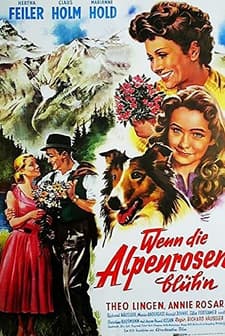 Wenn Die Alpenrosen Blüh'n (1955) afişi