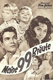 Meine 99 Bräute (1958) afişi