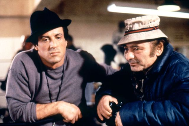 Sylvester Stallone ve Burt Young "Rocky" serisinde